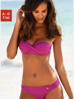 Maillot de bain bandeau avec bonnets amovibles doux