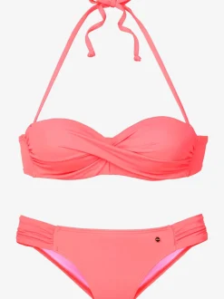 Maillot de bain bandeau avec bonnets amovibles doux