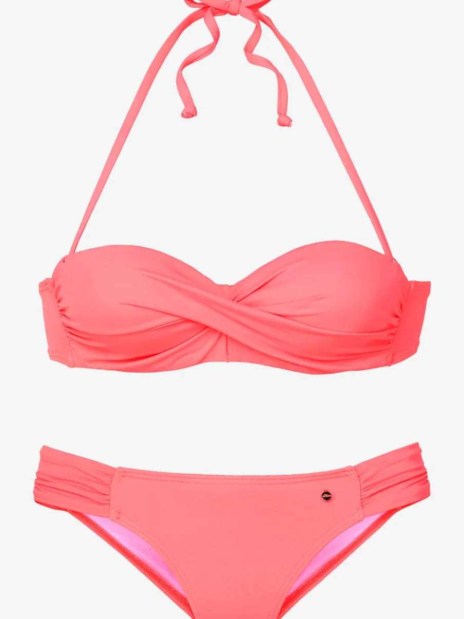 Maillot de bain bandeau avec bonnets amovibles doux