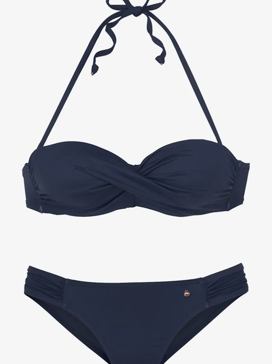 Maillot de bain bandeau avec bonnets amovibles doux