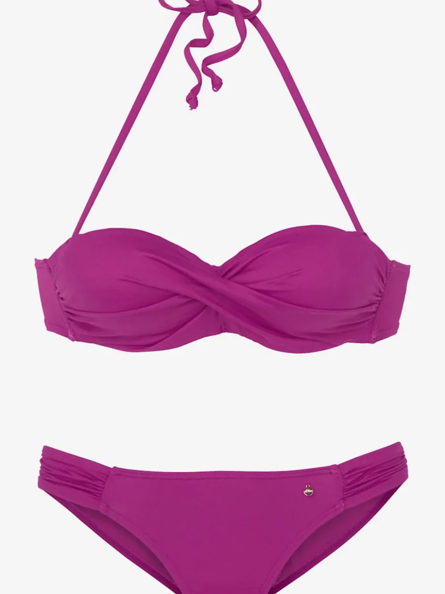 Maillot de bain bandeau avec bonnets amovibles doux