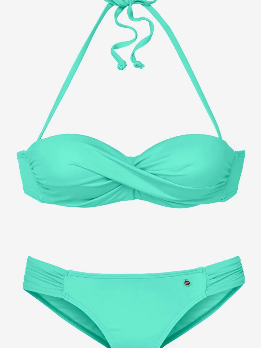 Maillot de bain bandeau avec bonnets amovibles doux