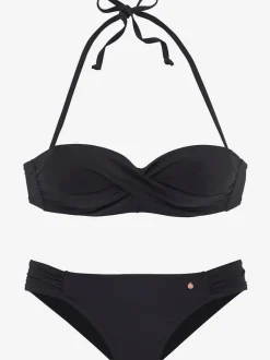 Maillot de bain bandeau avec bonnets amovibles doux