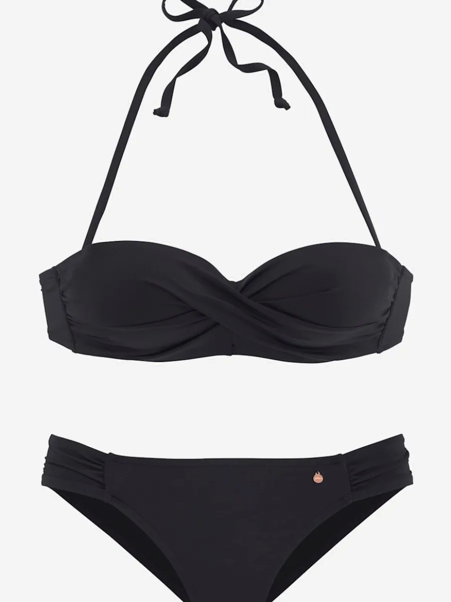 Maillot de bain bandeau avec bonnets amovibles doux