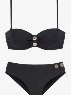 Maillot de bain bandeau rembourré à armatures polyvalent et stylé