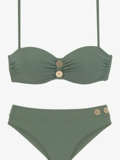 Maillot de bain bandeau rembourré à armatures polyvalent et stylé