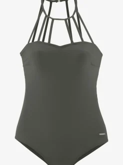 Maillot de bain à bonnets intégrés et bande élastique