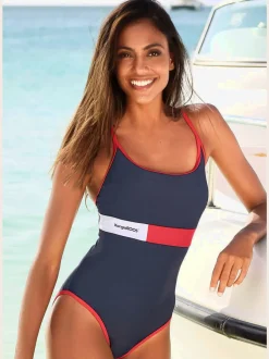 Maillot de bain à bretelles croisées et élastique sous poitrine