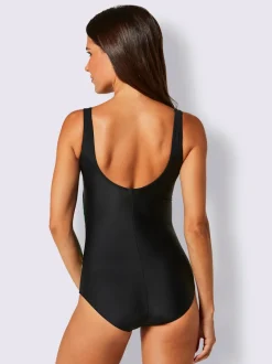 Maillot de bain à bretelles larges au motif rayé