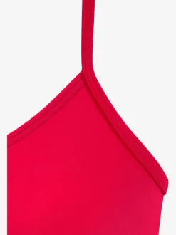 Maillot de bain à bretelles réglables avec motif à pois et gainant