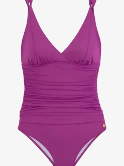 Maillot de bain à col en V avec bonnets souples intégrés