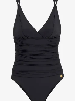 Maillot de bain à col en V avec bonnets souples intégrés