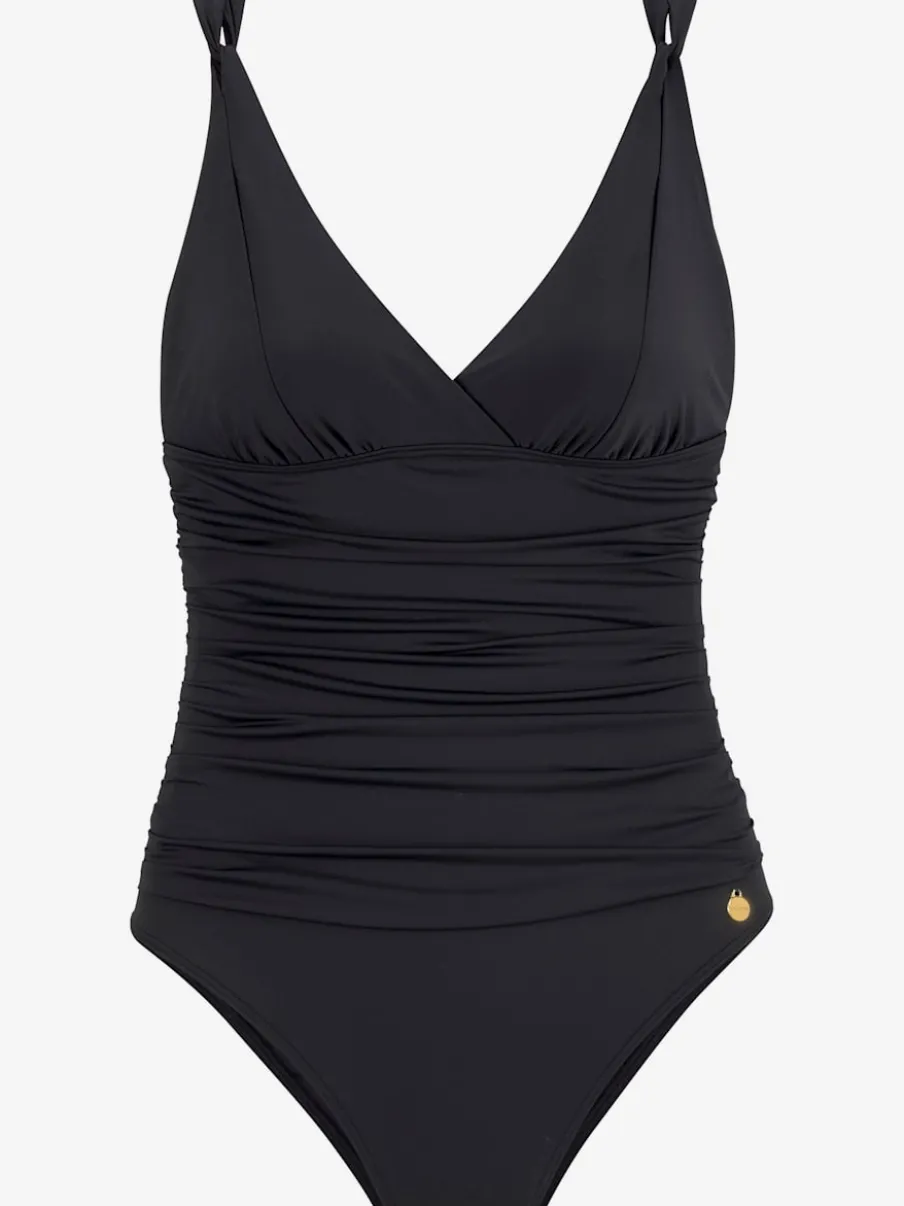 Maillot de bain à col en V avec bonnets souples intégrés