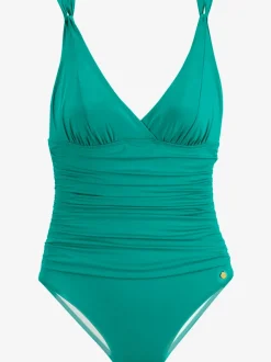 Maillot de bain à col en V avec bonnets souples intégrés
