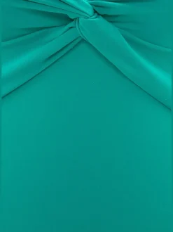 Maillot de bain à col en V avec fronces et bonnets intégrés