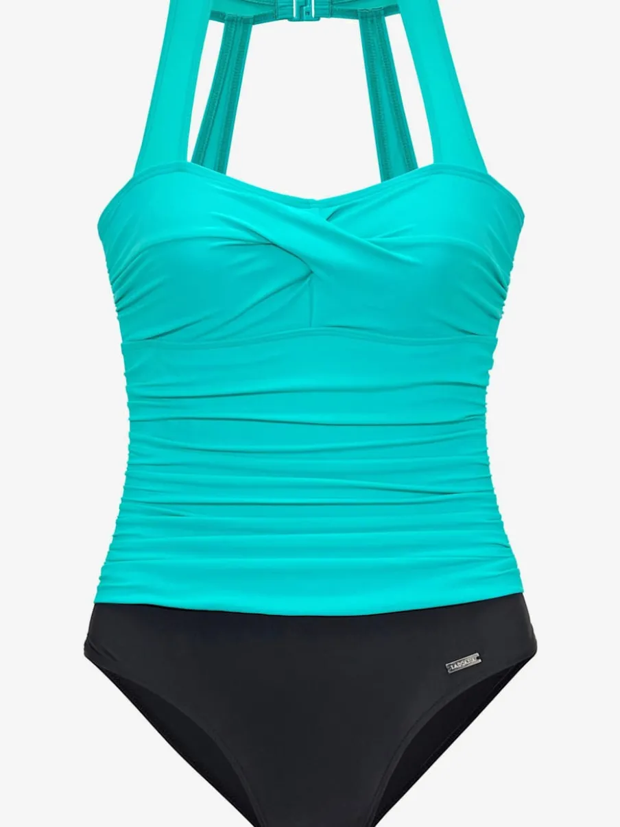 Maillot de bain à col fermé avec bonnets rembourrés