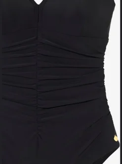 Maillot de bain à décolleté en V avec fronces flatteuses