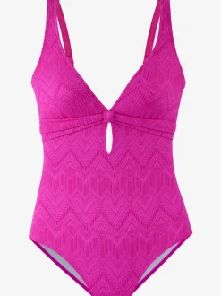 Maillot de bain à découpes et bonnets amovibles doux