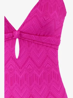 Maillot de bain à découpes et bonnets amovibles doux
