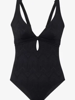 Maillot de bain à découpes et bonnets amovibles doux