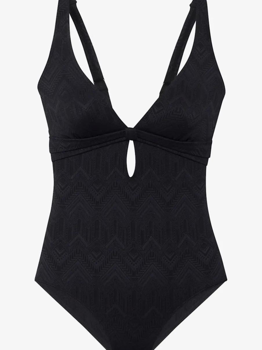 Maillot de bain à découpes et bonnets amovibles doux