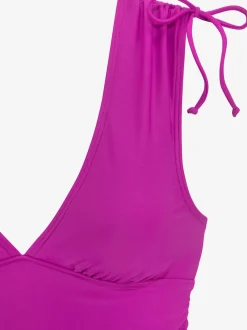 Maillot de bain deux pièces avec bretelles à froncer et bonnets amovibles