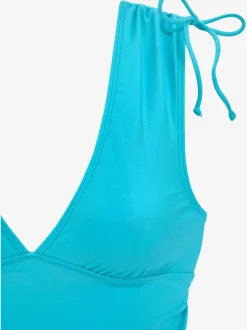 Maillot de bain deux pièces avec bretelles à froncer et bonnets amovibles