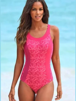 Maillot de bain dos nageur avec empiècements imprimés modernes