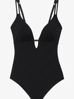 Maillot de bain à doubles bretelles avec perles décoratives