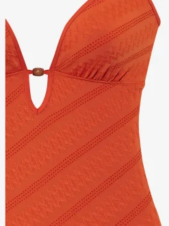 Maillot de bain à doubles bretelles avec perles décoratives