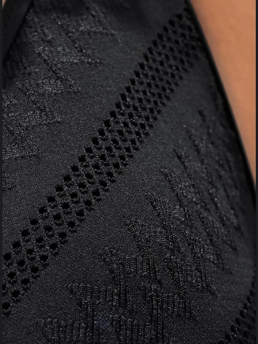 Maillot de bain à doubles bretelles avec perles décoratives