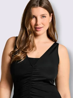 Maillot de bain empiècement maille