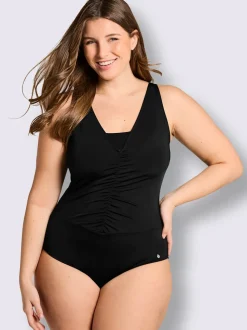 Maillot de bain empiècement maille