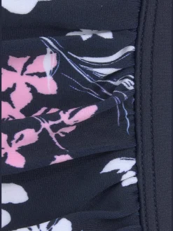 Maillot de bain à fleurs fabriqué en matière recyclée