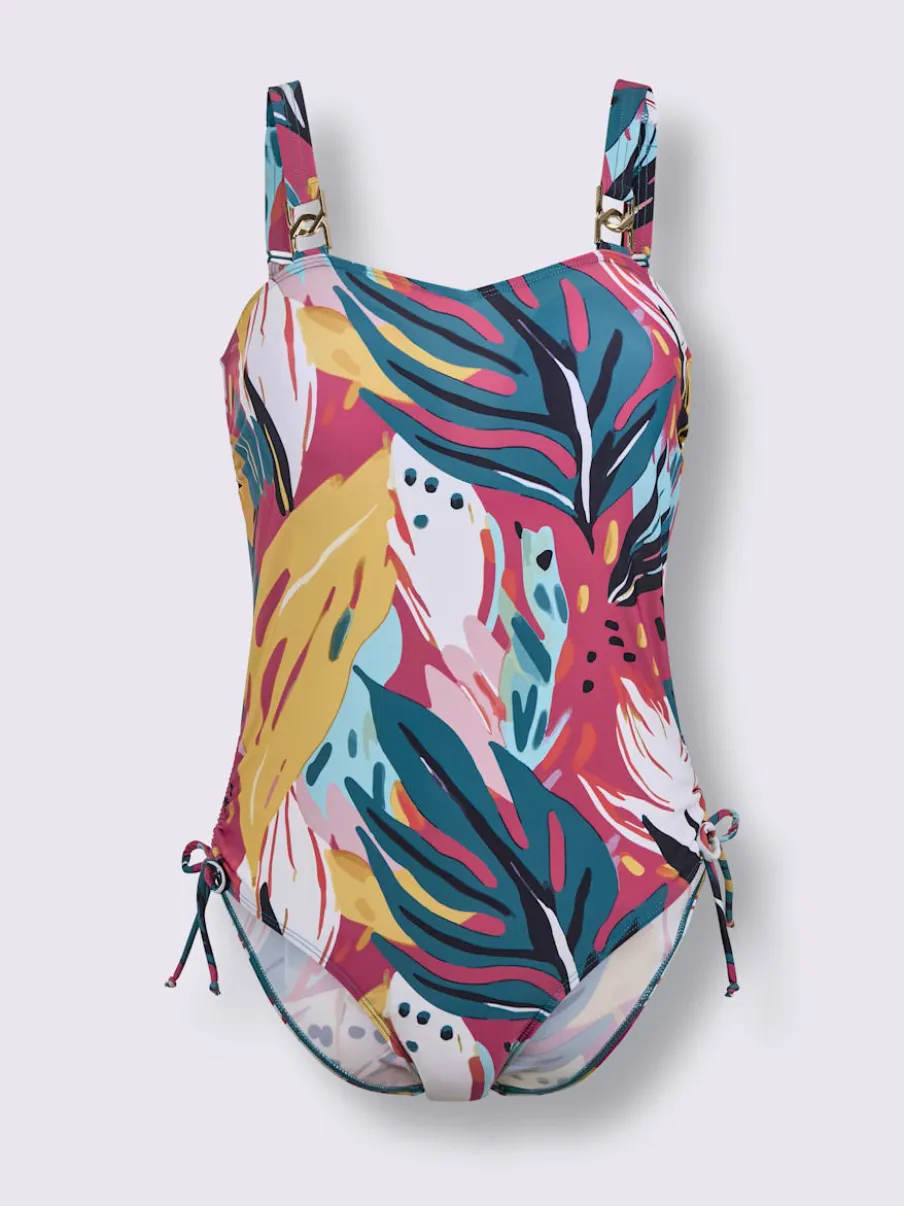 Maillot de bain floral avec bretelles réglables confortables