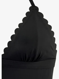 Maillot de bain forme triangle avec bretelles nouées et bonnets amovibles