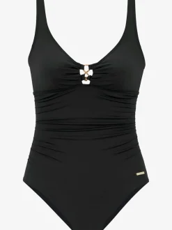 Maillot de bain à laçage décoratif et bretelles ajustables