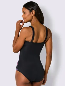 Maillot de bain à motif graphique et bretelles réglables
