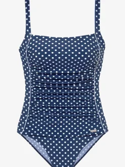 Maillot de bain à motif petits pois avec bretelles réglables
