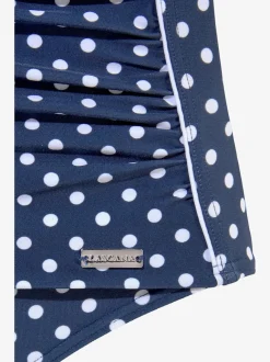 Maillot de bain à motif petits pois avec bretelles réglables