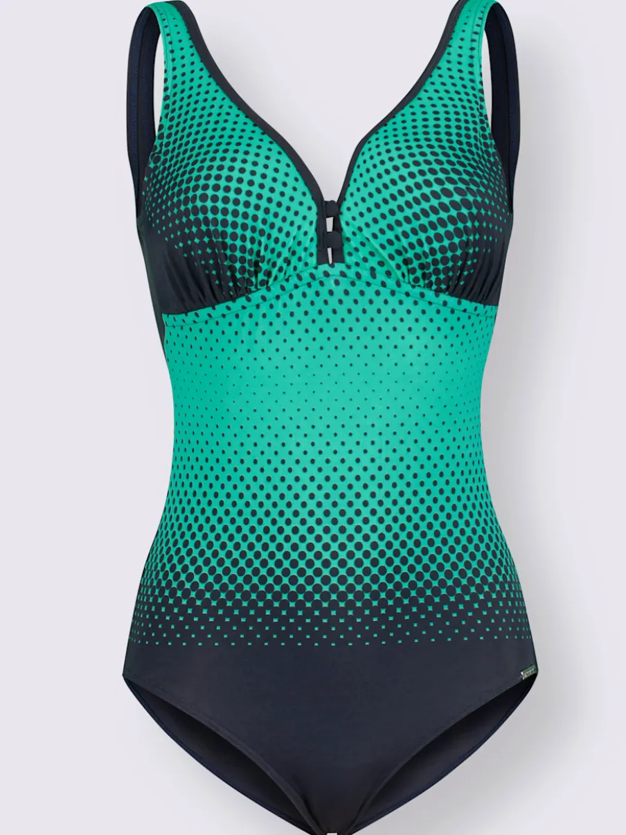 Maillot de bain à motifs et soutien poitrine intégré