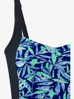 Maillot de bain à motifs floraux avec bonnets intégrés