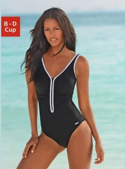Maillot de bain offrant bonnets doux et élastique sous poitrine