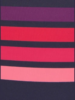 Maillot de bain rayé avec bonnets amovibles et nouage
