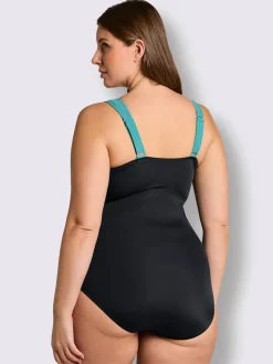 Maillot de bain rayure contrastée