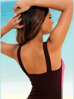 Maillot de bain sportif avec empiècements élastiques confortables