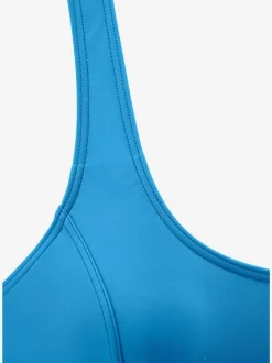 Maillot de bain sportif à décolleté arrondi et empiècement gainant