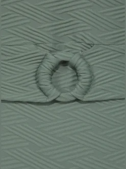Maillot de bain structuré avec ceinture décorative et bonnets amovibles