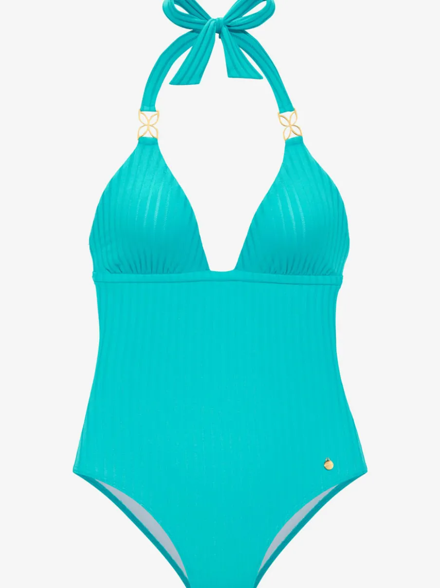 Maillot de bain structuré à bonnets amovibles noué dans le cou