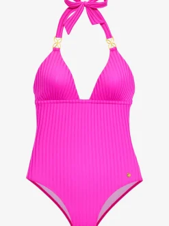 Maillot de bain structuré à bonnets amovibles noué dans le cou